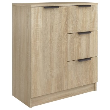 vidaXL Συρταριέρα Sonoma Δρυς 60x30x70cm από Επεξεργασμένο Ξύλο 1 τεμ.