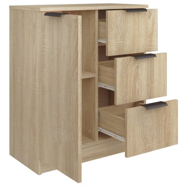 vidaXL Συρταριέρα Sonoma Δρυς 60x30x70cm από Επεξεργασμένο Ξύλο 1 τεμ.