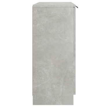 vidaXL Συρταριέρα Γκρι Σκυροδέματος 60x30x70cm Επεξεργασμένο Ξύλο 1 τεμ.