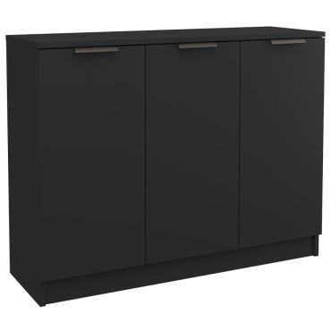 vidaXL Ντουλάπι Μαύρο 90,5x30x70cm από Επεξεργασμένο Ξύλο 1 τεμ.
