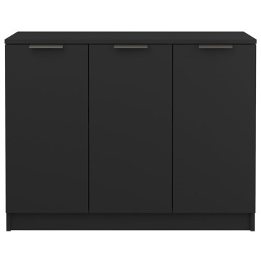 vidaXL Ντουλάπι Μαύρο 90,5x30x70cm από Επεξεργασμένο Ξύλο 1 τεμ.