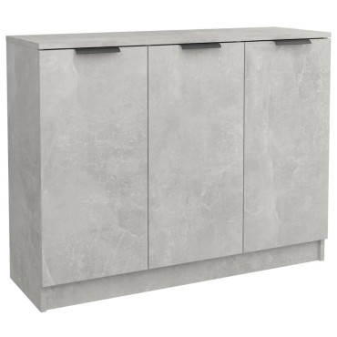 vidaXL Ντουλάπι Γκρι Σκυροδέματος 90,5x30x70cm Επεξεργασμένο Ξύλο 1 τεμ.