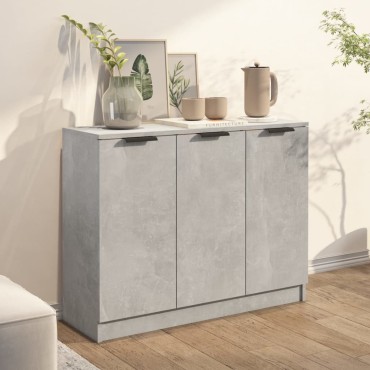 vidaXL Ντουλάπι Γκρι Σκυροδέματος 90,5x30x70cm Επεξεργασμένο Ξύλο 1 τεμ.