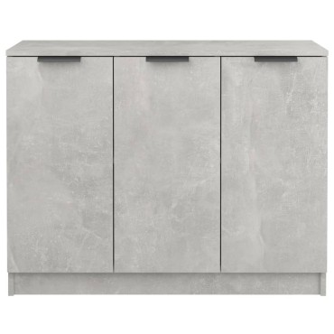 vidaXL Ντουλάπι Γκρι Σκυροδέματος 90,5x30x70cm Επεξεργασμένο Ξύλο 1 τεμ.