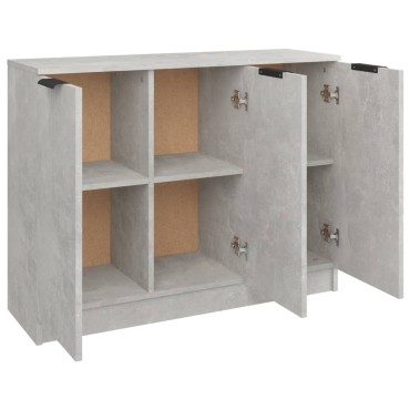 vidaXL Ντουλάπι Γκρι Σκυροδέματος 90,5x30x70cm Επεξεργασμένο Ξύλο 1 τεμ.