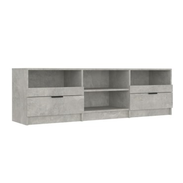 vidaXL Έπιπλο Τηλεόρασης Γκρι Σκυροδέματος 150x33,5x45cm Επεξ. Ξύλο