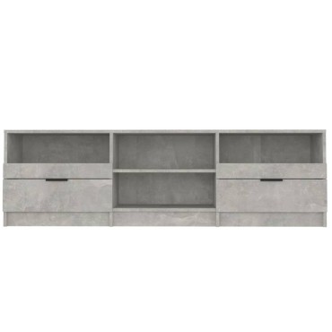 vidaXL Έπιπλο Τηλεόρασης Γκρι Σκυροδέματος 150x33,5x45cm Επεξ. Ξύλο