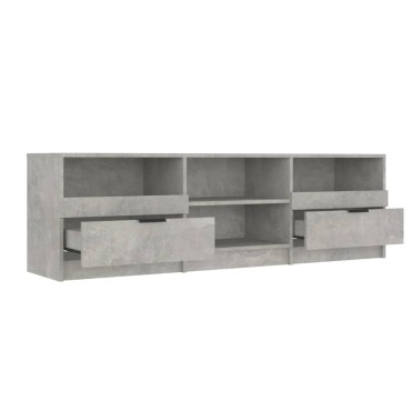 vidaXL Έπιπλο Τηλεόρασης Γκρι Σκυροδέματος 150x33,5x45cm Επεξ. Ξύλο