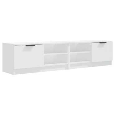 vidaXL Έπιπλα Τηλεόρασης 2 τεμ. Λευκό 80x35x36,5cm Επεξεργ. Ξύλο