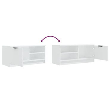 vidaXL Έπιπλα Τηλεόρασης 2 τεμ. Λευκό 80x35x36,5cm Επεξεργ. Ξύλο