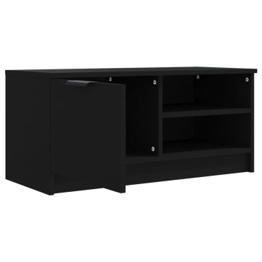 vidaXL Έπιπλο Τηλεόρασης Μαύρο 80x35x36,5cm Επεξεργασμένο Ξύλο
