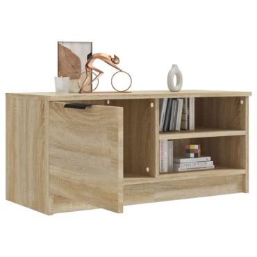 vidaXL Έπιπλο Τηλεόρασης Sonoma Δρυς 80x35x36,5cm Επεξεργ. Ξύλο