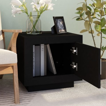 vidaXL Τραπεζάκι Σαλονιού Μαύρο 51x50x45cm από Επεξεργασμένο Ξύλο 1 τεμ.