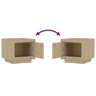 vidaXL Τραπεζάκι Σαλονιού Sonoma Δρυς 51x50x45cm Επεξεργασμένο Ξύλο 1 τεμ.