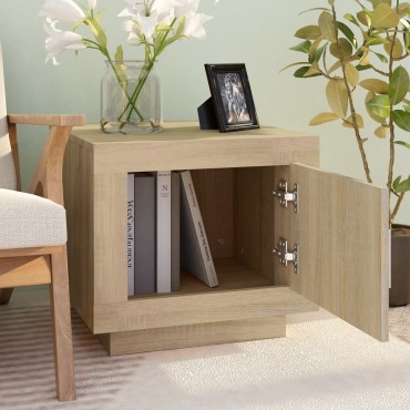 vidaXL Τραπεζάκι Σαλονιού Sonoma Δρυς 51x50x45cm Επεξεργασμένο Ξύλο 1 τεμ.