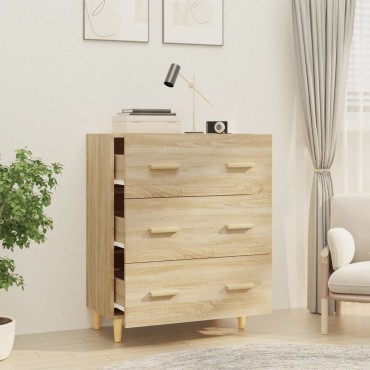 vidaXL Ντουλάπι Sonoma Δρυς 70x34x90cm από Επεξεργασμένο Ξύλο 1 τεμ.