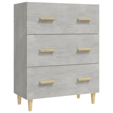 vidaXL Ντουλάπι Γκρι Σκυροδέματος 70x34x90cm Επεξεργασμένο Ξύλο 1 τεμ.