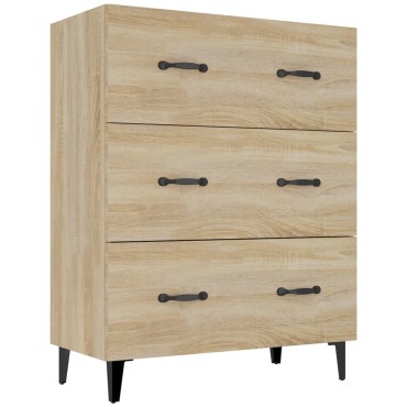 vidaXL Ντουλάπι Sonoma Δρυς 69,5x34x90cm από Επεξεργασμένο Ξύλο 1 τεμ.
