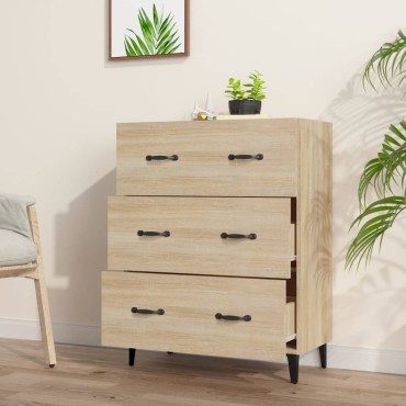 vidaXL Ντουλάπι Sonoma Δρυς 69,5x34x90cm από Επεξεργασμένο Ξύλο 1 τεμ.