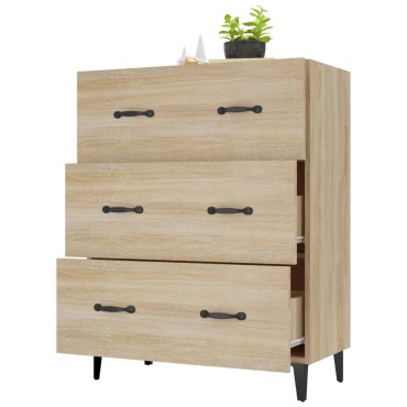 vidaXL Ντουλάπι Sonoma Δρυς 69,5x34x90cm από Επεξεργασμένο Ξύλο 1 τεμ.
