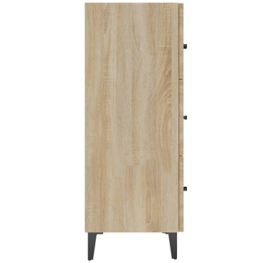vidaXL Ντουλάπι Sonoma Δρυς 69,5x34x90cm από Επεξεργασμένο Ξύλο 1 τεμ.