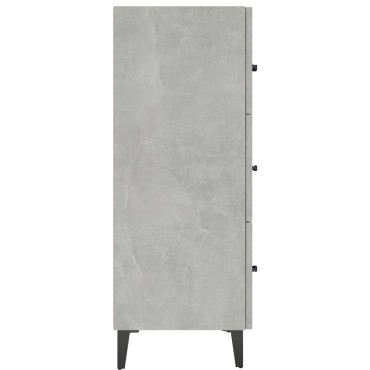 vidaXL Ντουλάπι Γκρι Σκυροδέματος 69,5x34x90cm Επεξεργασμένο Ξύλο 1 τεμ.