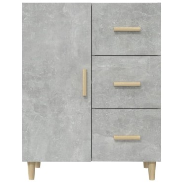 vidaXL Ντουλάπι Γκρι Σκυροδέματος 69,5x34x90cm Επεξεργασμένο Ξύλο 1 τεμ.