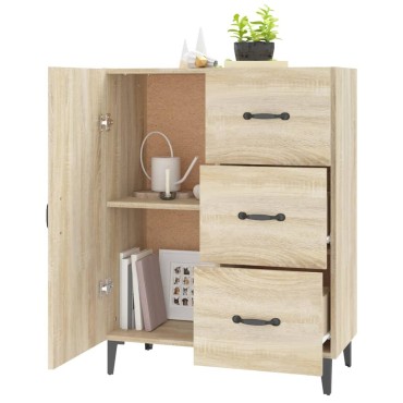 vidaXL Ντουλάπι Sonoma Δρυς 69,5x34x90cm από Επεξεργασμένο Ξύλο 1 τεμ.