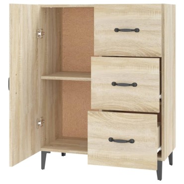 vidaXL Ντουλάπι Sonoma Δρυς 69,5x34x90cm από Επεξεργασμένο Ξύλο 1 τεμ.