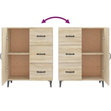 vidaXL Ντουλάπι Sonoma Δρυς 69,5x34x90cm από Επεξεργασμένο Ξύλο 1 τεμ.