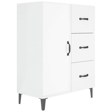 vidaXL Ντουλάπι Γυαλιστερό Λευκό 69,5x34x90cm Επεξεργασμένο Ξύλο 1 τεμ.
