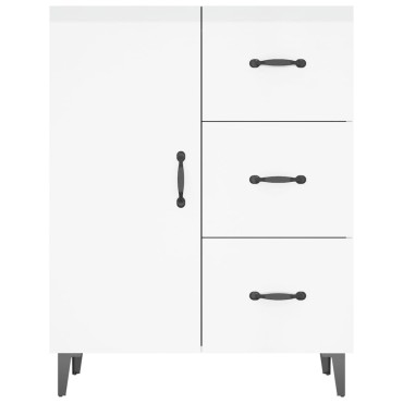 vidaXL Ντουλάπι Γυαλιστερό Λευκό 69,5x34x90cm Επεξεργασμένο Ξύλο 1 τεμ.