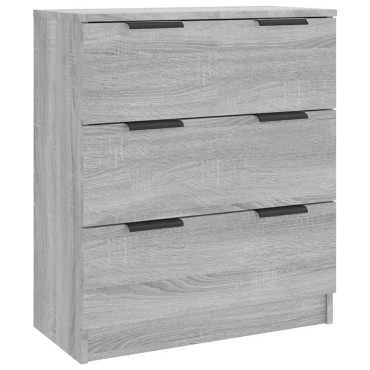 vidaXL Ντουλάπι Γκρι Sonoma 60x30x70cm από Επεξεργασμένο Ξύλο 1 τεμ.