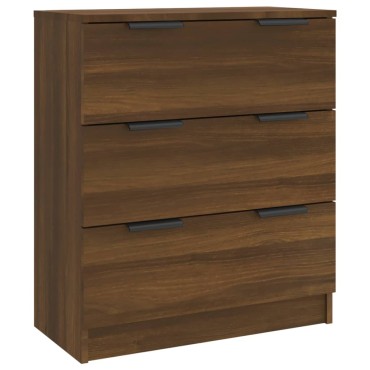 vidaXL Μπουφές Καφέ Δρυς 60x30x70cm από Επεξεργασμένο Ξύλο 1 τεμ.