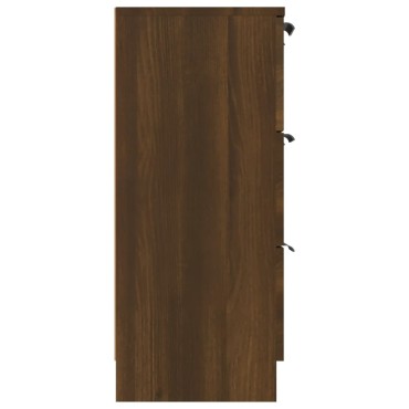 vidaXL Μπουφές Καφέ Δρυς 60x30x70cm από Επεξεργασμένο Ξύλο 1 τεμ.
