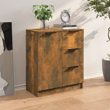 vidaXL Ντουλάπι Καπνιστή Δρυς 60x30x70cm από Επεξεργασμένο Ξύλο 1 τεμ.