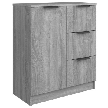 vidaXL Ντουλάπι Γκρι Sonoma 60x30x70cm από Επεξεργασμένο Ξύλο 1 τεμ.