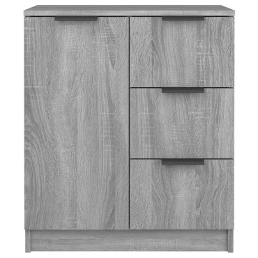 vidaXL Ντουλάπι Γκρι Sonoma 60x30x70cm από Επεξεργασμένο Ξύλο 1 τεμ.