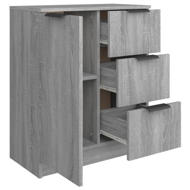 vidaXL Ντουλάπι Γκρι Sonoma 60x30x70cm από Επεξεργασμένο Ξύλο 1 τεμ.