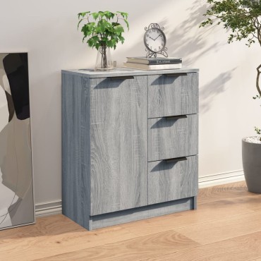 vidaXL Ντουλάπι Γκρι Sonoma 60x30x70cm από Επεξεργασμένο Ξύλο 1 τεμ.