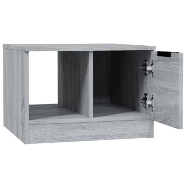 vidaXL Τραπεζάκι Σαλονιού Γκρι Sonoma 50x50x36cm Επεξεργασμένο Ξύλο 1 τεμ.