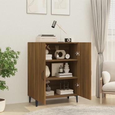 vidaXL Ντουλάπι Καφέ Δρυς 70x34x90cm από Επεξεργασμένο Ξύλο 1 τεμ.