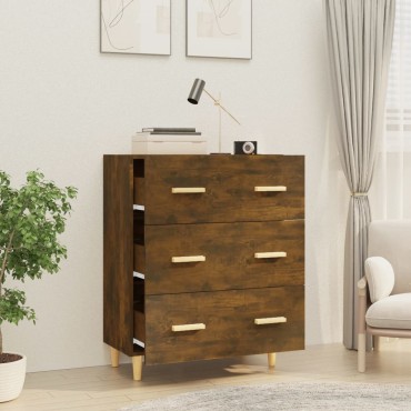 vidaXL Ντουλάπι Καπνιστή Δρυς 70x34x90cm Επεξεργασμένο Ξύλο 1 τεμ.