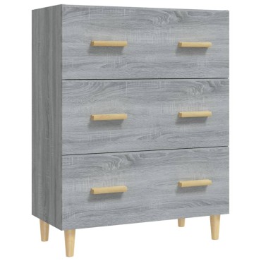 vidaXL Ντουλάπι Γκρι Sonoma 70x34x90cm από Επεξεργασμένο Ξύλο 1 τεμ.