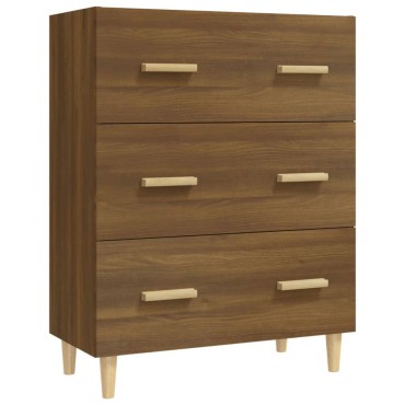 vidaXL Ντουλάπι Καφέ Δρυς 70x34x90cm από Επεξεργασμένο Ξύλο 1 τεμ.