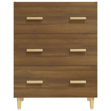 vidaXL Ντουλάπι Καφέ Δρυς 70x34x90cm από Επεξεργασμένο Ξύλο 1 τεμ.