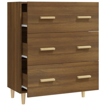 vidaXL Ντουλάπι Καφέ Δρυς 70x34x90cm από Επεξεργασμένο Ξύλο 1 τεμ.