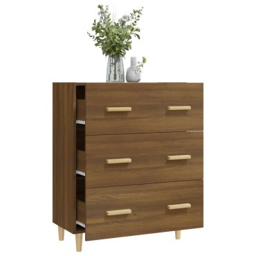 vidaXL Ντουλάπι Καφέ Δρυς 70x34x90cm από Επεξεργασμένο Ξύλο 1 τεμ.