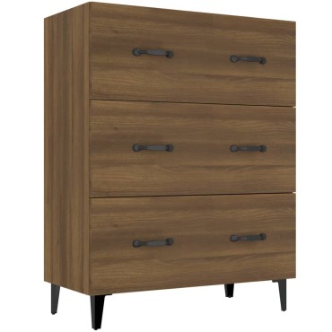vidaXL Ντουλάπι Καφέ Δρυς 69,5x34x90cm Επεξεργασμένο Ξύλο 1 τεμ.