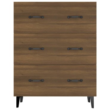 vidaXL Ντουλάπι Καφέ Δρυς 69,5x34x90cm Επεξεργασμένο Ξύλο 1 τεμ.